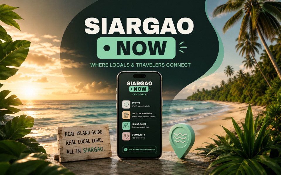 Siargao Now daily events digest product preview